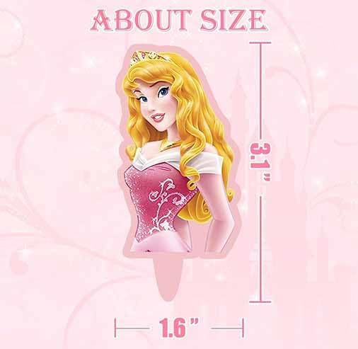 30 Pcs Cute Princess Cartoon Cake Toppers, Cupcake Decorations Birthday Cake, Cute Anime Princess Toppers for Muffin Waffles, Cake Scenographic Party Theme Cartoon for Children Girls