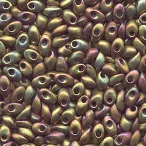 100g Grams Long Magatama Bead Mix, Miyuki. Lime, Chartreuse, Green, Midnight,...
