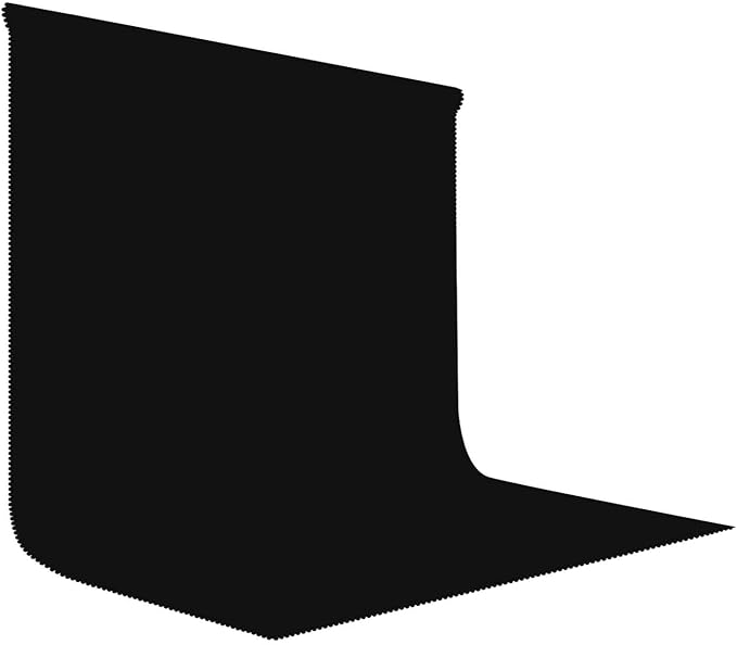 10x10ft Big Black Screen Backdrops Solid Black Photo Backdrops for Photoshoot, Photography Background for Meeting Wall, Party, Videos