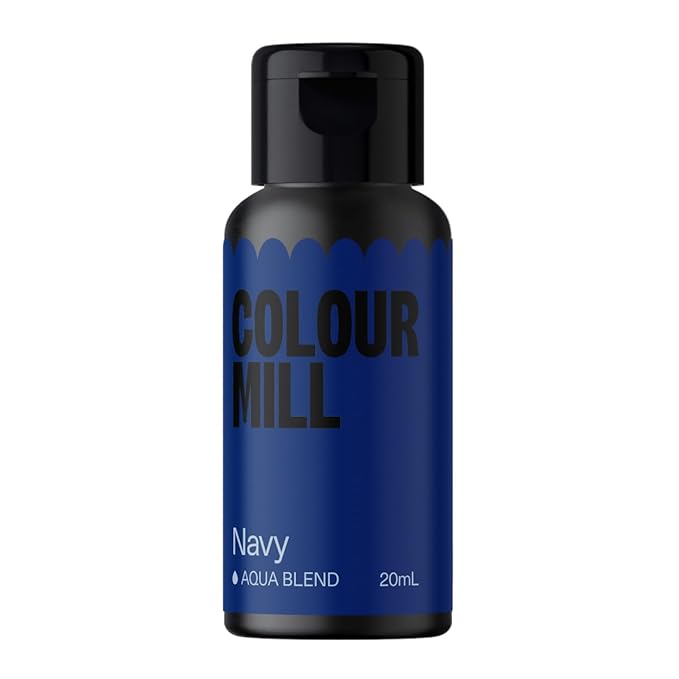 Colour Mill Aqua Blend Water-Based Food Coloring, 20 Milliliters Navy