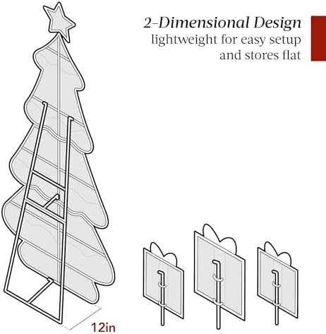 best choice products 6ft lighted 2d christmas tree shown in use