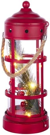 alpine corporation 13" tall metal and glass christmas, view 9