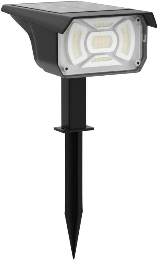 LEREKAM Color Solar Light Outdoor Waterproof Spotlights with 9 Light Modes, C...