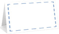 25 Pack Blue Lines Place Cards, Editable Name Cards for Table Setting, Tent Cards Food Label for Dinner Party, Bridal Shower, Wedding, Baby Shower and Events -T17