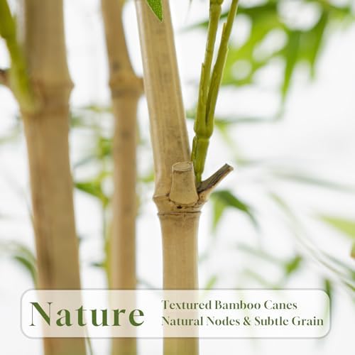artificial bamboo tree, fake bamboo plant 6ft tall, side view