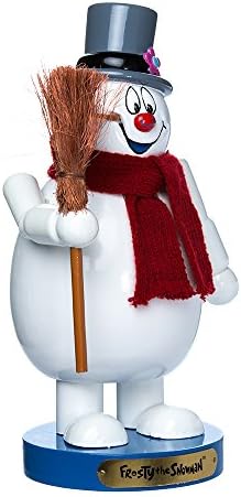 kurt adler wooden frosty the snowman nutcracker, 10", main product view
