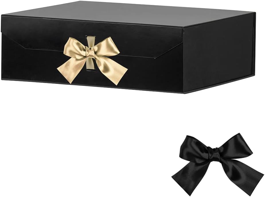 goooodgift extra large black gift box 16x14x5.3 inches, main product view