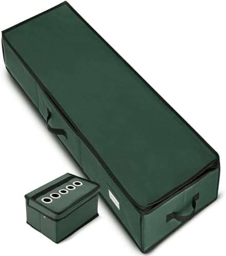 hearth & harbor wrapping paper storage container with on a desk or shelf
