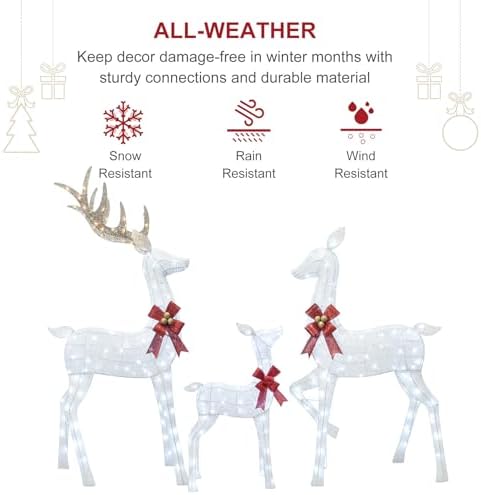 hoyechi 6.5 ft oversized christmas decorations outdoor lighted on a desk or shelf