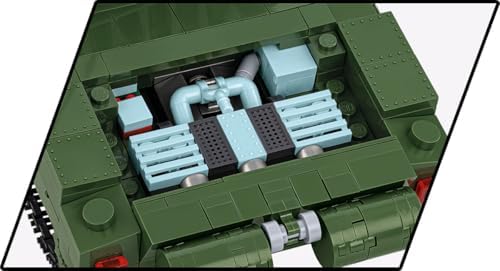 cobi armed forces challenger 2 tank building set on a desk or shelf