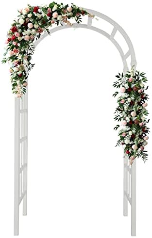 vingli vinyl garden arbor, pvc wedding arch for, front angle view