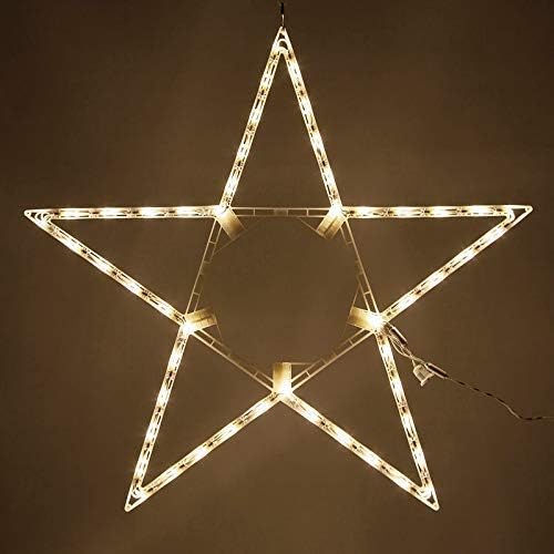 32" lighted christmas star outdoor star light, warm, main product view