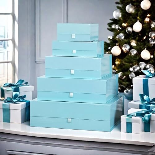 extra large blue gift box 19x16x6 inches,gift boxs, package contents