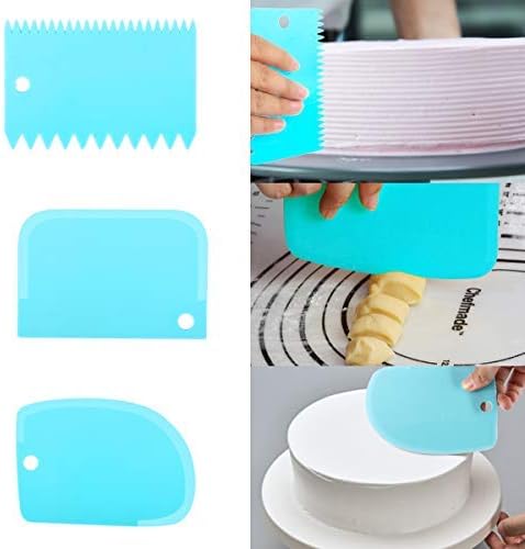 132 Pcs Cake Decorating Supplies kit with Turntable,48 Pcs Numbered Icing Tips and 3 Pcs Russian Piping Nozzles,12 Pcs Cupcake Moulds