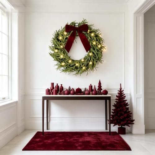 hiptree 30 inch lighted real touch norfolk christmas, view 9