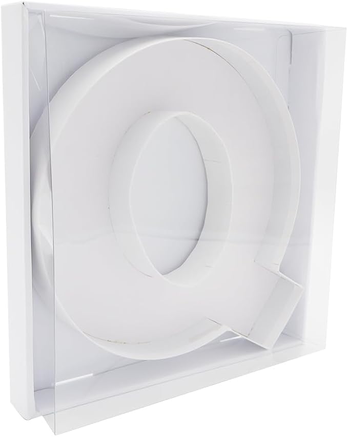 12" Fillable Cardboard Letter Charcuterie Gift Cupcake Box With Cover Sweets Packaging (Q)