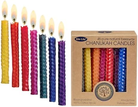 Honeycomb Beeswax Chanukah Candles