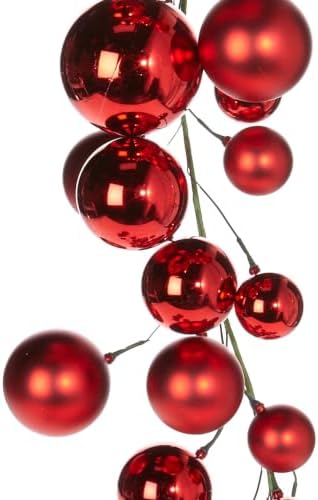 raz imports red green and gold ball christmas on a desk or shelf