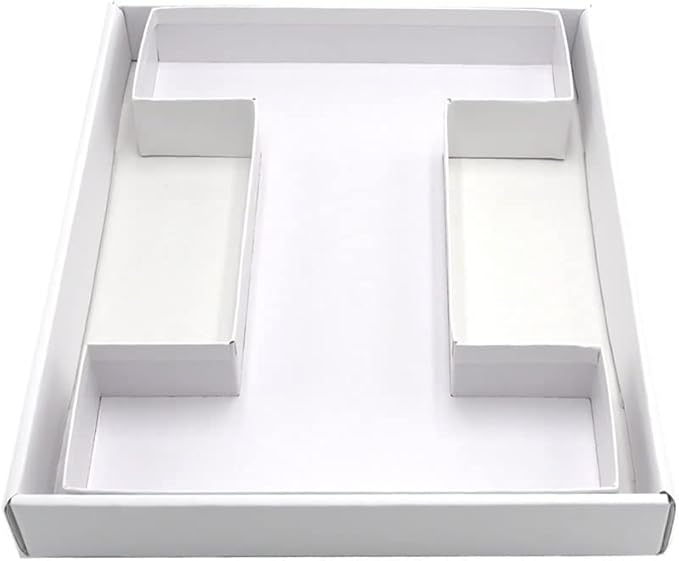 12" Fillable Cardboard Letter Charcuterie Gift Cupcake Box With Cover Sweets Packaging (I)