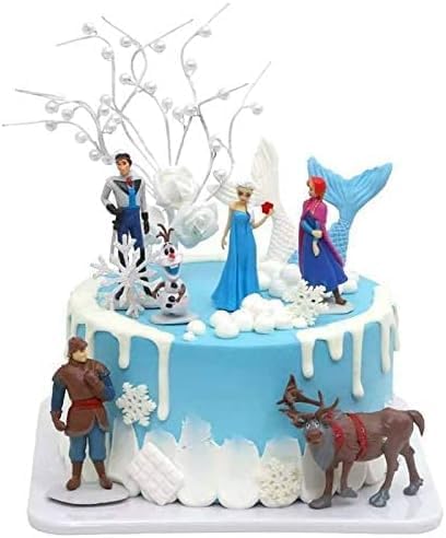 Frozen cake topper Figures Set 6Pcs Frozen cake decorations for Frozen party supplier birthday