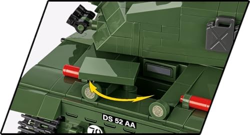 cobi armed forces challenger 2 tank building set, front angle view