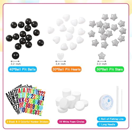 diy giant friendship bracelet birthday garland kit with, side view