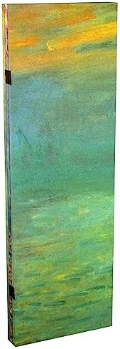 red lantern double sided works of monet canvas, front angle view