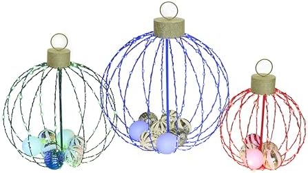 yardenaler outdoor christmas decorations, set of 3 lighted, view 9