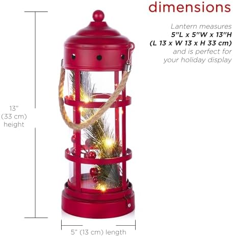 alpine corporation 13" tall metal and glass christmas, close-up detail
