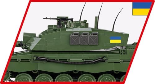 cobi armed forces challenger 2 tank building set, package contents