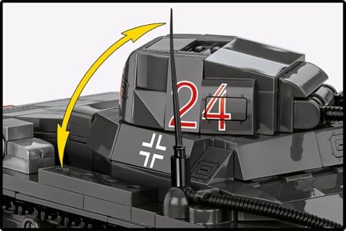cobi historical collection wwii panzerkampfwagen i (france 1940), front angle view