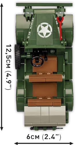 cobi historical collection wwii dodge wc-56 command car, close-up detail