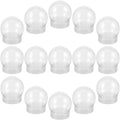 15 Pack 3 inch Snow Globes DIY Snow Globes Clear Plastic Water Globe with Screw Off Cap Water Globe Jar for DIY Crafts Christmas Valentine Home Decoration Snow Globe Clear Fillable Jar Keeps
