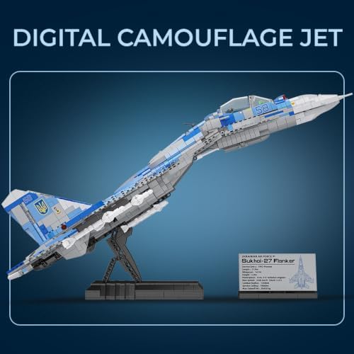 misini m8025 1:35 su-27 flanker fighter jet building showing dimensions