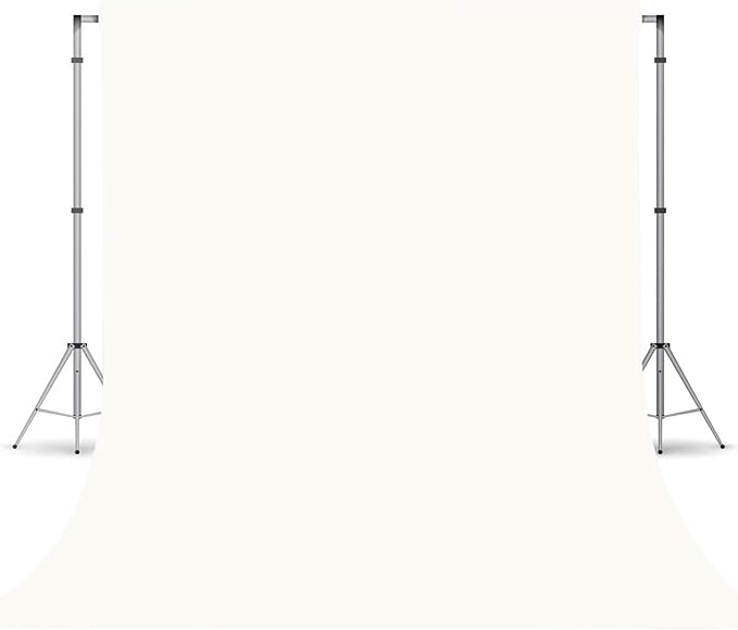 Ivory Photography Backdrop for Photoshoot, Photo Backdrop Curtain, Perfect Ivory Backdrops for Party Portrait Photoshoots Video Studio 5FTx7FT