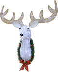 waterglide lighted christmas wall decor reindeer head, 28", main product view