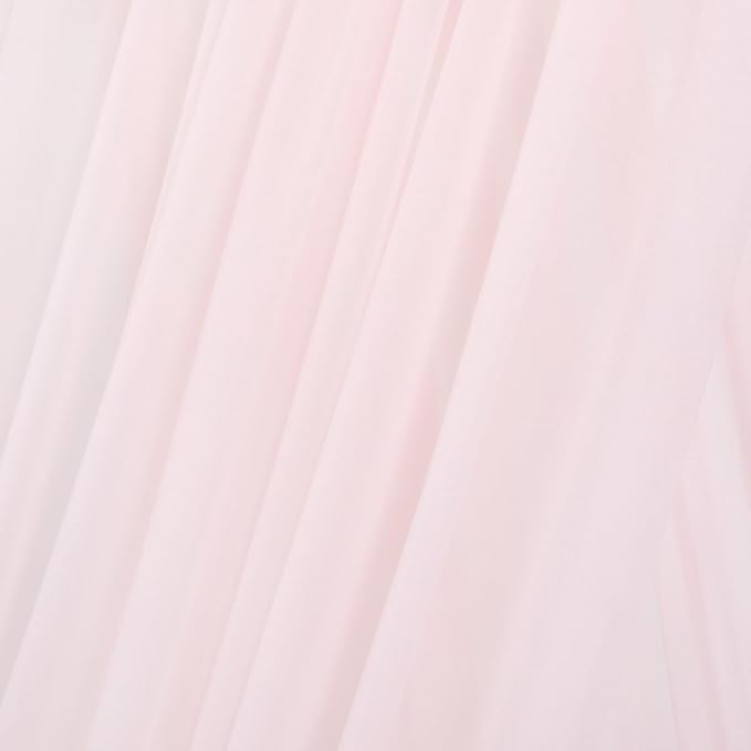 MLMC Blush Pink Wedding Arch Draping Fabric 4 Panels 29" x 20 FT Extra Long Gauze Drapes Sheer Backdrop Curtains 6.6 Yards Outdoor Drapery Panels for Wedding Ceremony Party Ceiling Decoration
