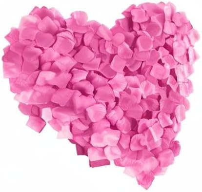 1000 Pcs Artificial Silk Rose Petals Decoration Wedding Party Color Pink
