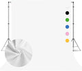 White Photography Backdrop for Photoshoot,Photo Backdrop Curtain,Perfect White Background for Party Portrait Photoshoots Video Studio 8FTx10FT
