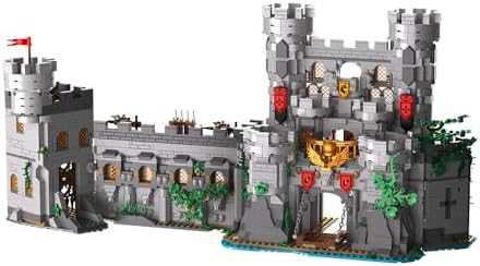medieval castle architecture building blocks sets for adults shown in use