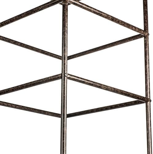 h potter 8.5 foot iron garden obelisk trellis on a desk or shelf