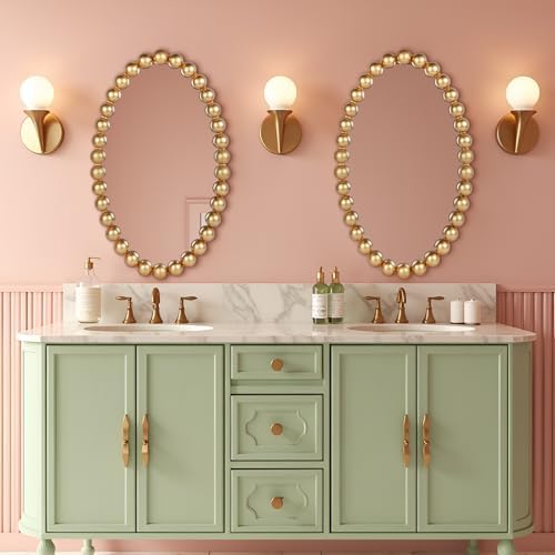 oval round wall mirror - 30 inch decorative, package contents