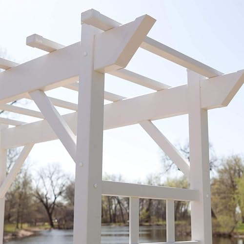 dura-trel providence arbor, vinyl garden archway for outdoors, package contents
