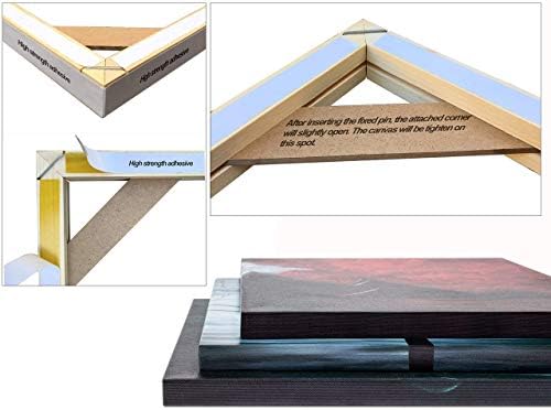texas art diy wood stretcher bars for canvas, side view