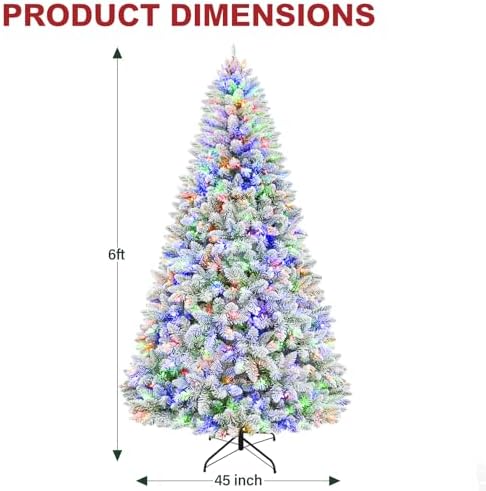 hykolity 6 ft prelit christmas tree with 1,032, package contents