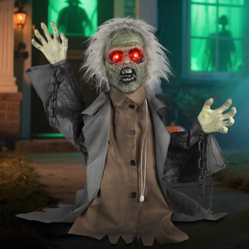 kemooie halloween animatronics groundbreaker zombie decorations, view 9