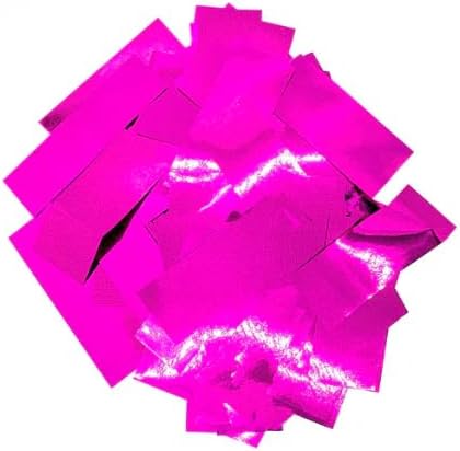 Ultimate Confetti, Fluttering Pink Mylar Shiny Foil Metallic Confetti – Rectangular Light-Weight and Slow-Falling Party Confetti for Cannon and Launcher use – Best for Celebrations - 1 lb, 16 oz