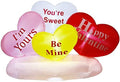 yofit 6 ft long valentine's day inflatable hearts, main product view