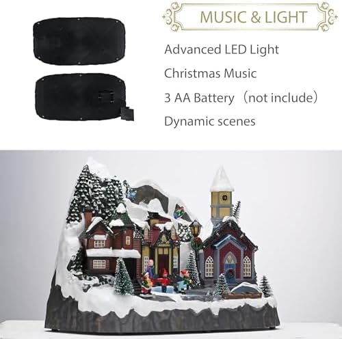 valery madelyn christmas ski resort on a desk or shelf
