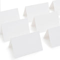 AZAZA 50 Pcs White Blank Place Cards - Textured Table Tent Cards Seating Place Cards for Weddings Banquets Dinner Parties 2.5" x 3.75"